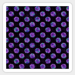 purple peonies Sticker